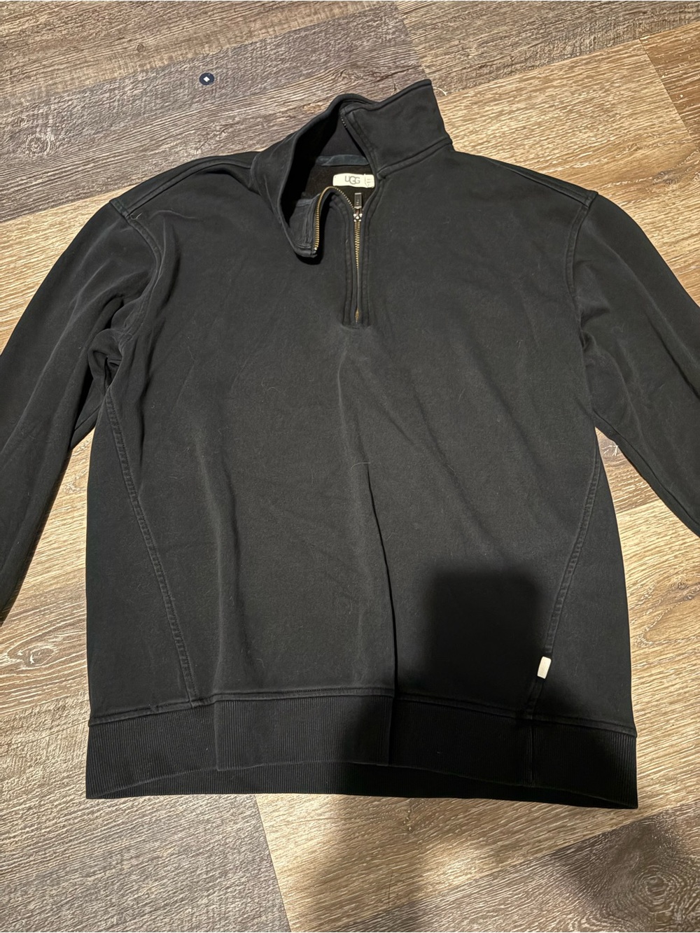 UGG Men's Black Half-Zip Pullover Sweater
